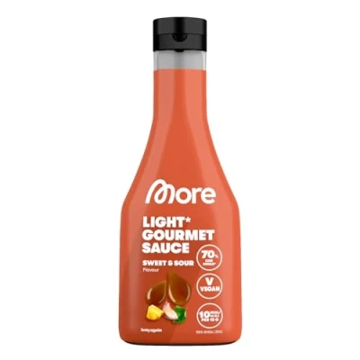 Abbildung von MORE NUTRITION Light Gourmet Sauce, 285ml Sweet and Sour, kalorienreduzierte ohne Zuckerzusatz und unnötigem Fett
