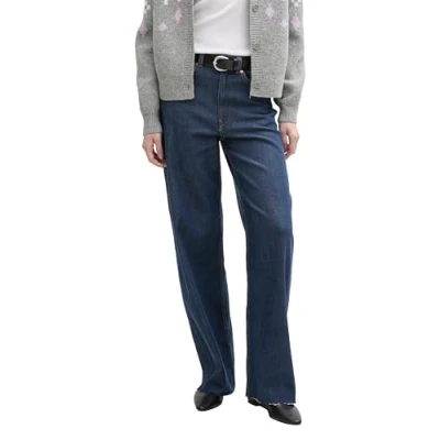 Abbildung von TOM TAILOR Denim Damen 1045649 Jeans Wide Leg, 10114 Clean Dark Stone Blue Denim, XXL