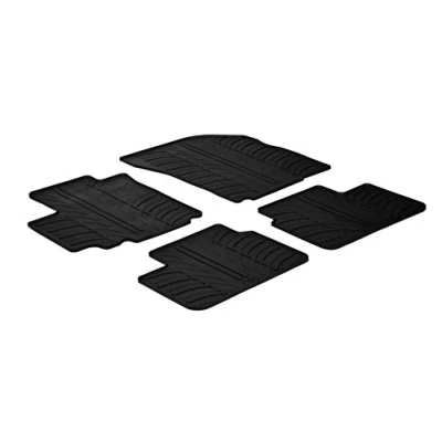 Abbildung von Gledring 0146 Fußmattensatz Gummi vorne und hinten 4 schwarz 750mm 550mm SUZUKI: SX4 I Hatchback