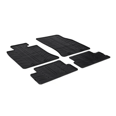 Abbildung von Gledring 0406 Fußmattensatz Gummi vorne und hinten 4 schwarz 750mm 550mm MINI: Hatchback
