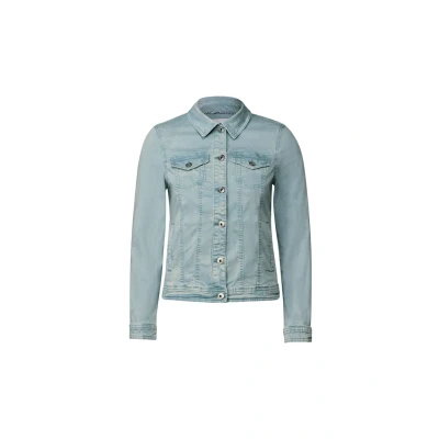 Abbildung von CECIL Damen B212606 Jeansjacke, cool salvia Green, XS