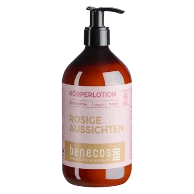Abbildung von benecosBIO Körperlotion BIO Wildrose ROSIGE AUSSICHTEN vegan recyceltes Plastik