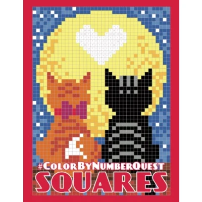 Abbildung von Color By Number Quest: SQUARES (Color Quest Number, Band 11)