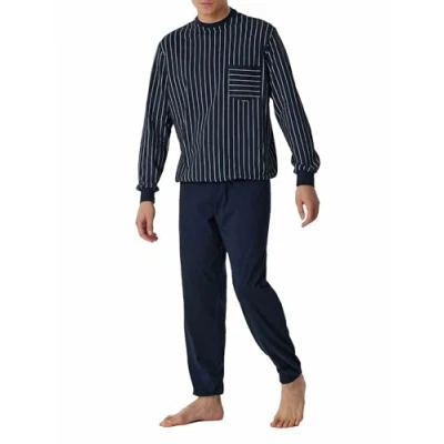Abbildung von Schiesser Comfort SET Pyjama, Herren, Größe: 27, Nachtblau