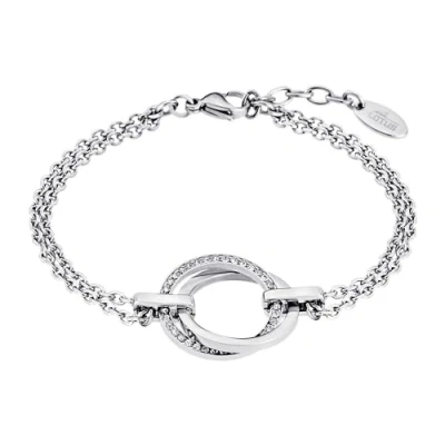 Abbildung von Lotus Damen Armband Edelstahl Zirkonia Herzen LS1912 2/1, 21 cm, Edelstahl,
