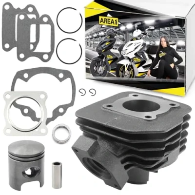 Abbildung von Area1 Ersatz Zylinder 50ccm AC kompatibel mit Speedfight 1+2, TKR Vivacity Zenith Elyseo Limbo Buxy Gipsy Reggea SV Zenith, (vertikal/stehend)