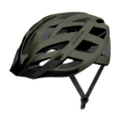 Abbildung von ALPINA PANOMA Reflektierender &amp; Optimal Belüfteter Fahrradhelm Mit Fliegennetz Nachrüstbarem LED Für Erwachsene, Olive matt, S (52 57 cm)