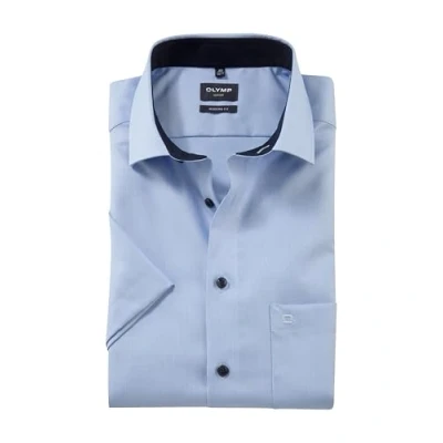 Abbildung von OLYMP Herren Oberhemd Langarm Luxor,Natté,modern fit,Global Kent,hellblau 10,41