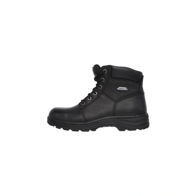 Abbildung von Skechers Herren Workshire Kampfstiefel, Black Embossed Leather, 48.5 EU
