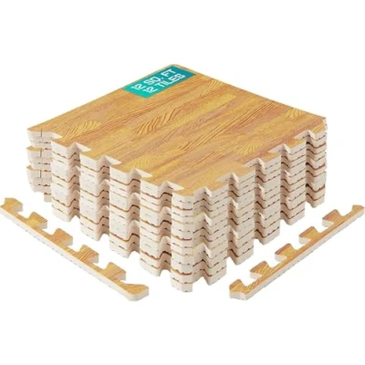 Abbildung von Yes4All Interlocking Bodenschutzmatte Fitness, 12/16/36 Stück (30x30cm), Puzzlematte Bodenmatte für Fitnessgerät, Fitness Matten Home Gym, Garage