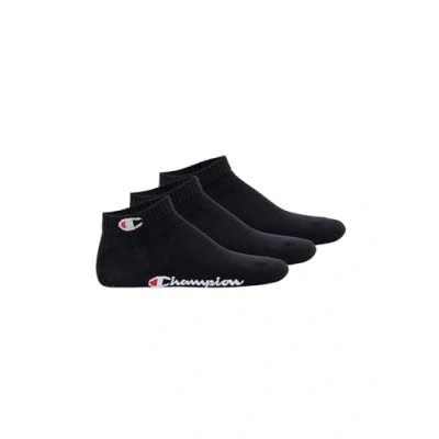 Abbildung von Champion Unisex 3ER Packquarter Basic LOGO Socken, Größe: 35 38, Schwarz