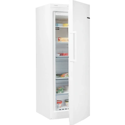 Abbildung von Bosch Hausgeräte GSN29VWEP Serie 4 Gefrierschrank, 161 x 60 cm, 200 L, NoFrost nie wieder abtauen, BigBox Platz für großes Gefriergut, FreshSense konstante Innentemperatur, Weiß