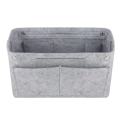 Abbildung von NOTAG Taschenorganizer Handtasche Kosmetik Organizer Tasche Leichte Große Kapazität Aufbewahrungstasche Accessoires Kosmetiktasche 6 Farben (L, Grau)
