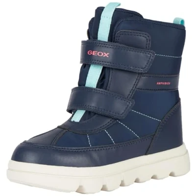Abbildung von Geox Willaboom GIRL Snowboot/Winterstiefel für Kinder, Größe: 34, Navy Schuhe