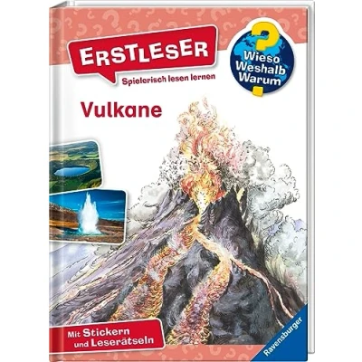 Abbildung von Wieso? Weshalb? Warum? Erstleser, Band 2: Vulkane: Mit Stickern und Leserätseln (Erstleser, 2)