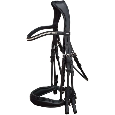 Abbildung von Schockemöhle Kandarentrense Classic Venice Schwarz/Silber Warmblut
