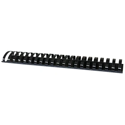 Abbildung von OFFICE PRODUCTS 20245115 05 Plastikbinderücken 50 Stück DIN A4 51mm (510 Seiten) Binderücken Bindungskämme Plastikbindung Kunststoff Farbe: Schwarz