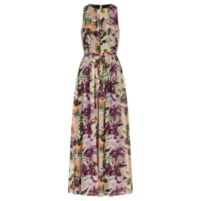 Abbildung von Apart Langes Maxikleid, Damen, Größe: 46, Lila multicolor