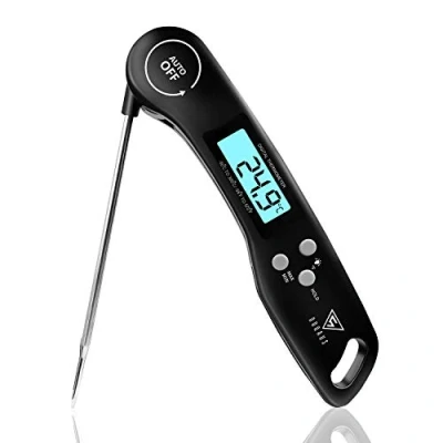Abbildung von DOQAUS Fleischthermometer Grillthermometer Digitales Bratenthermometer Thermometer Kochen Küchenthermometer mit 3s Sofortiges Auslesen, Langer Sonde und LCD Bildschirm, Auto ON/Off für Küche,Grill,BBQ