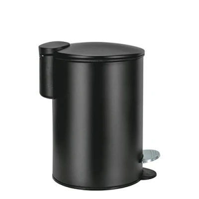 Abbildung von Kleine Wolke Silence Kosmetikeimer, Edelstahl, Schwarz, Länge Breite 17 cm x Höhe 23,6