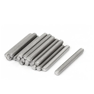 Abbildung von sourcing map 20stk M5 x 40mm 304 Edelstahl Vollgewinde Gewindestange Bar Stab Verschluss de