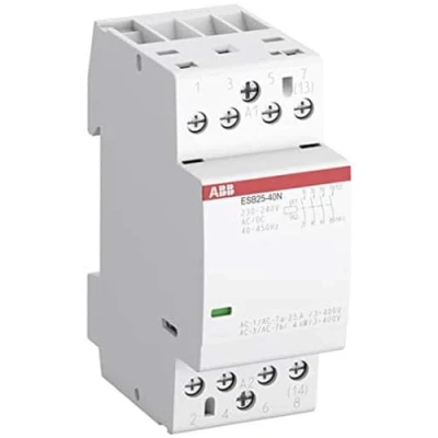 Abbildung von ABB ESB25 40N 07 ESB Leistungsschütz / 400 415 V ac/dc Spule, 4 polig Schließer 25 A, Sicherheit
