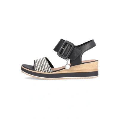 Abbildung von Remonte Keilsandalette, Damen, Größe: 36, Schwarz Schuhe