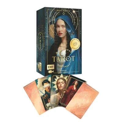 Abbildung von Tarot Kartenset: Magic Soul Tarot: 78 kunstvoll illustrierte Karten mit Goldrand und Begleitbuch Themenschwerpunkt: zwischenmenschliche Beziehungen