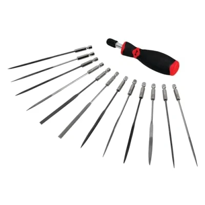 Abbildung von Performance Tool W5391 12 teiliges Mikrofeilen Set Präzisionsfeilen für Holz, Metall und Kunststoff