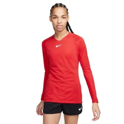 Abbildung von Nike Performance Drifit PARK Trainings Langarmshirt, Damen, Größe: Large, University red/white