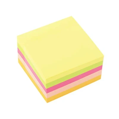 Abbildung von D.RECT 009261 Haftnotizwürfel Super Sticky Notes Selbstklebende Haftnotizzettel in 75x75mm 450 Blatt Neon