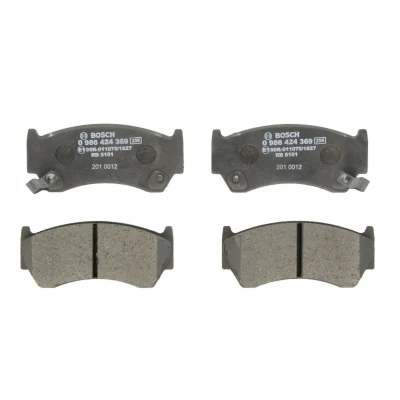 Abbildung von BOSCH 0 986 424 369 Bremsbelagsatz Low Metallic mit akustischer Verschleißwarnung