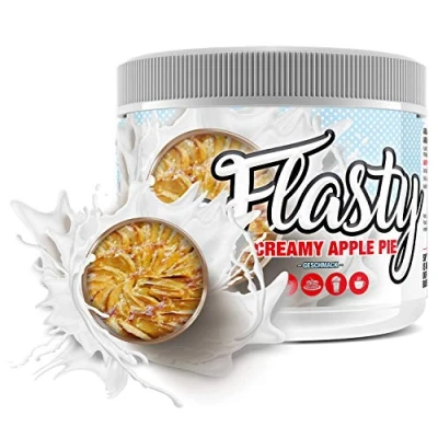 Abbildung von Flasty Geschmackspulver (Creamy Apple Pie) 1 x 250g Kalorienarmes Flavour Pulver mit &#039;Nur 9 kcal pro Portion&#039; bringt es Leben in deinen Quark, Joghurt und vielem mehr.