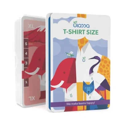 Abbildung von Ulassa Planning Poker Karten für 8 Personen T Shirt Size Estimation Agile Kartenset zur effizienten Aufwandsschätzung komplexer Projekt Anforderungen im Team