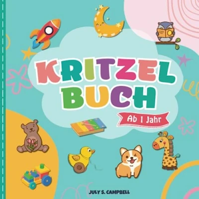Abbildung von Kritzelbuch ab 1 Jahr: Mein erstes Malbuch für Kleinkinder Jahr und Kinder