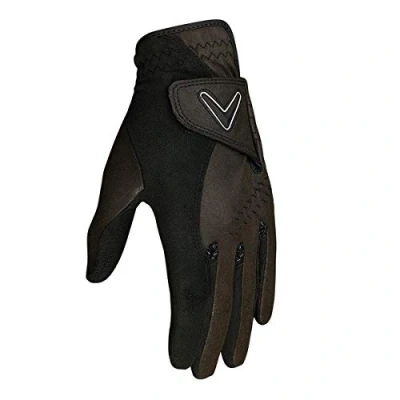 Abbildung von Callaway Golf Damen Opti Grip Handschuh , 1 Paar (2 Stück), Schwarz