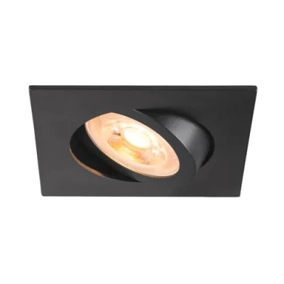 Abbildung von SLV Deckeneinbauleuchte New Tria, schwarz, Alu, Länge 8,2 cm