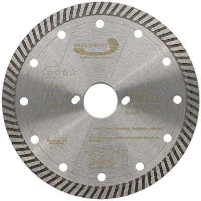 Abbildung von PRODIAMANT Diamant Trennscheibe 150mm passend Bepo Bohrung 27mm mit nebenlöcher Turbo Premium Segment für Beton Mauerwerk und Verbundbauweise
