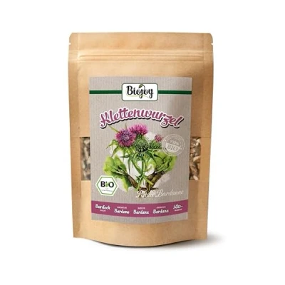 Abbildung von Biojoy BIO Klettenwurzel Tee (250 g), getrocknete und fein geschnittene Klettenwurzel, leicht herber (Radix Bardanae)