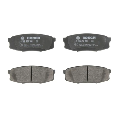 Abbildung von BOSCH 0 986 494 380 Bremsbelagsatz Low Metallic mit Anti Quietsch Blech, Montageanleitung TOYOTA: Land Cruiser Prado 150, 200