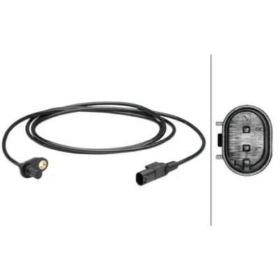 Abbildung von HELLA 6PU 012 679 421 ABS Sensor Hinterachse aktiver 2 1850 MERCEDES BENZ: Sprinter 3.5 T Van, Platform/Chassis