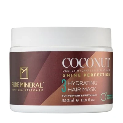 Abbildung von Pure Mineral Haarmaske mit Kokosöl Intensive Behandlung für trockenes Haar Nährend und belebend Ohne Sulfate, Parabene, Petrolate 350ml