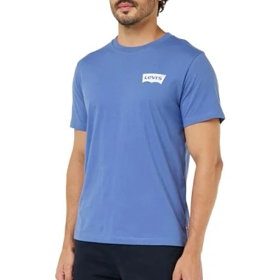 Abbildung von Levi&#039;s Graphic Crewneck TEE Tshirt print, Herren, Größe: Small, Coastal fjord