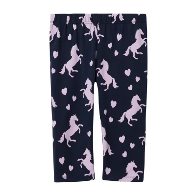 Abbildung von s.Oliver Capri Leggings mit All Over Print Navy 110