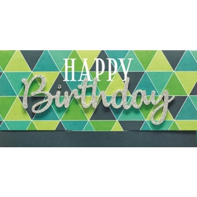 Abbildung von Perleberg Geburtstagskarte Lettering Surprise Happy Birthday 11 x 22 cm