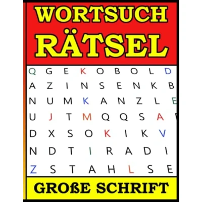 Abbildung von Wortsuchrätsel für Senioren: Das Wortsuch Rätselbuch Senioren. In großer Schrift