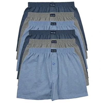 Abbildung von 6 bedruckte &amp; weiche 100% Baumwoll Herren Boxershorts Boxer Short in oder 3 modischen Farben im 6er Set verfügbar S M L XL 2XL 3XL 4XL 5XL 6XL, Ohne Eingriff A, 10