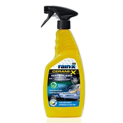 Abbildung von Rain X® 2 in 1 Wasserloses Waschen &amp; Wachsen Keramik Autopflege und regenabweisende wasserlose Autoreinigung
