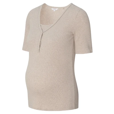 Abbildung von Noppies Still Renate Nachtwäsche Shirt, Damen, Größe: XS/S, Taupe melange