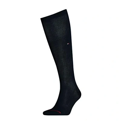 Abbildung von Tommy Hilfiger Herren Kniestrümpfe TH MEN TAILORED MERCERIZED KNEEHIGH1P 462002001, Gr. 39/42, Blau (Dark Navy 322)